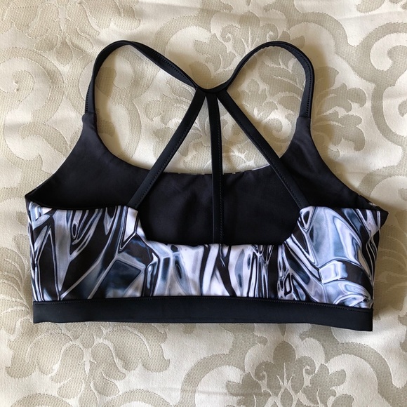 BlackMilk Heavy Metal Tri Back Crop - Picture 5 of 6